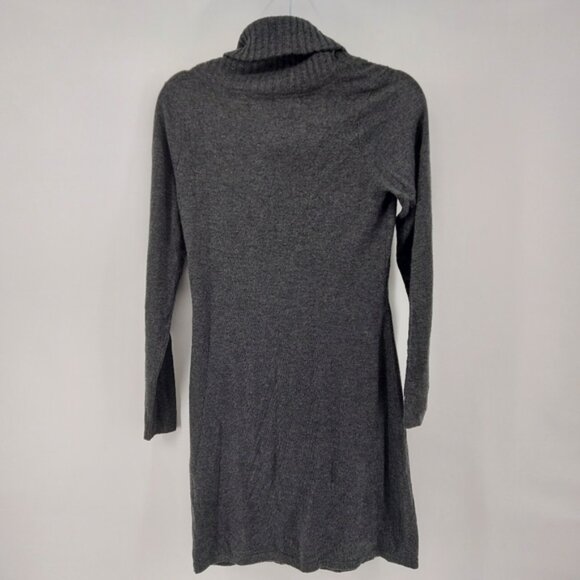 Athleta Merino Wool COWL NECK SWEATER DRESS Charcoal - Picture 7 of 8